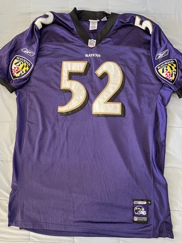 Reebok Baltimore Ravens Authentic On-Field - Ray Lewis Signed Jersey - Size 50 Cover