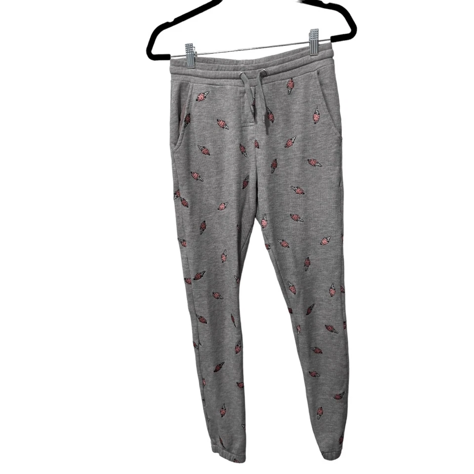 Zoe Karssen мороженое ребристый эластичный пояс шнурка бегун спортивные штаны серый XS - Изображение 1 из 4