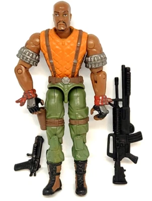 G.I. Joe ROADBLOCK (v9) Ametralladora Pesada 3.75" Hasbro 2003 Serie 19 Foto 1 de 2