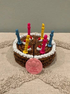1998 M.T.H.K SPIELZEUG GEBURTSTAG KUCHENSCHEIBEN MIT KERZEN SPIELEN ESSEN SET - Bild 1 von 11