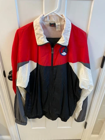 Vintage Nike Jordan Tracksuit Windbreaker Jacket XLT Black Pants Adult MT Cover