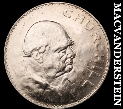 Great Britain: 1965 Winston Churchill Crown - Choice Gem Brilliant Unc  #E9985 - Image 1 of 2
