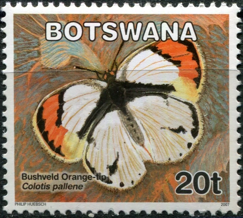 Botswana 2007. Butterflies - Bushveld Orange-tip (MNH OG **) Stamp - Image 1 of 1