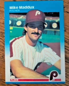 MIKE MADDUX Philadelphia Phillies 1987 Fkeer Baseball Card #179 ROOKIE Mint - Picture 1 of 2