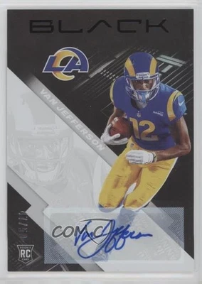 2020 Panini Black Rookies Silver Auto /50 Van Jefferson #128 Rookie Auto RC - Image 1 of 2