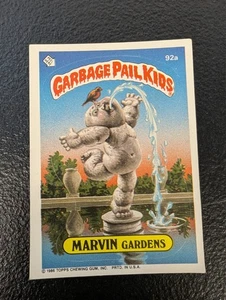 GPK Garbage Pail Kids Topps 1986 Trading Card Marvin Gardens 92 a - Picture 1 of 2