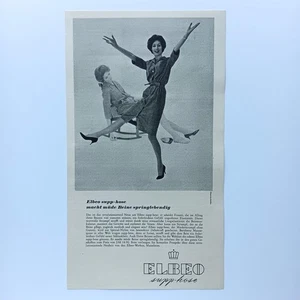 1961 Elbeo Strümpfe Louis Bahner Werbeanzeige Reklame Advertising - Picture 1 of 1