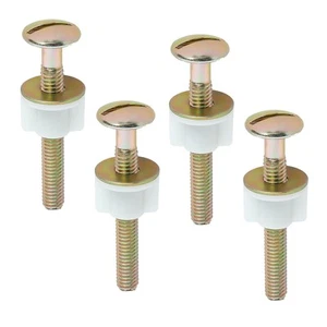2-Pack Universal Toilet Seat Bolts and Screws Kit, Heavy Duty Metal Fasteners... - Picture 1 of 7