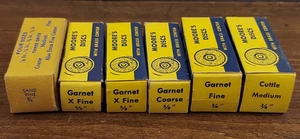 6 cajas de 50 discos de lijado E C Moore's centro de latón vintage nuevos de colección - Imagen 1 de 5