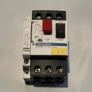 Telemecanique GV2ME03 0.25-0.40A Motor Starter Circuit Breaker w/ GVAN11 Aux Con - Picture 1 of 7
