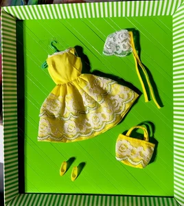 Vintage 1965 Barbie/Francie Outfit #1254 Fresh As A Daisy komplett - Bild 1 von 1