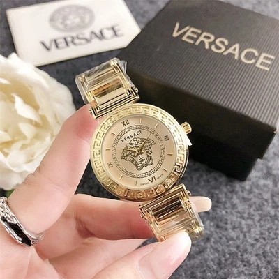 Reloj de cuarzo Versace clásico para mujer - Pulsera de aleación - Esfera 32 mm con caja Foto 1 de 4