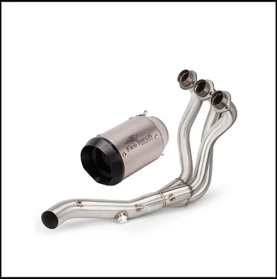 Sistema de escape tubo de cabezal 51 mm silenciador escape para Yamaha MT-09 FZ09 2014-2020 Foto 1 de 4
