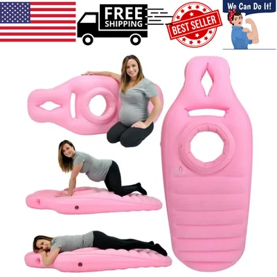 NUEVO Alfombrilla de almohada inflable para embarazo para mujeres embarazadas cama de maternidad para dormir Foto 1 de 4