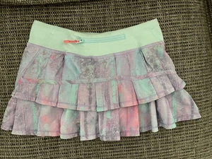 Ivivva by Lululemon Pace Rüschen Faltenrock Skort Shorts gefüttert Mädchen 8 - Bild 1 von 7