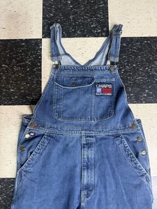 Salopette uomo Ralph Lauren Chaps vintage taglia L 38x32 anni 90 denim abbigliamento da lavoro - Foto 1 di 11