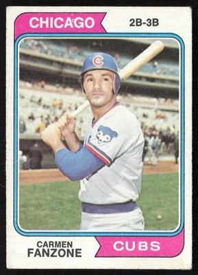1974 Topps Carmen Fanzone #484 Chicago Cubs - Image 1 of 2