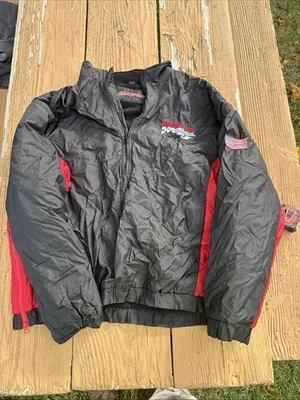 Snap-On Racing Mens M 3/4 Zip Pullover Jacket Windbreaker Fleece Lined XL - Image 1 of 4