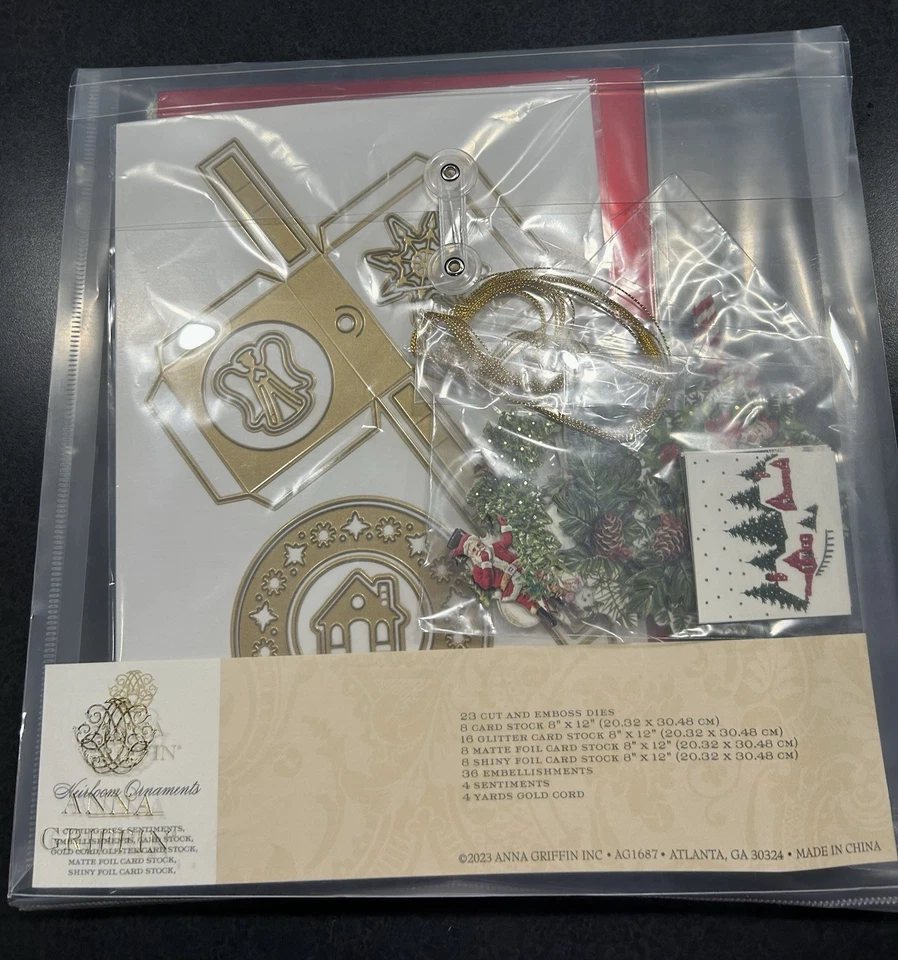 Kit de adornos de reliquia troqueles cartulina adornos sentimientos cable RARO Foto 1 de 4