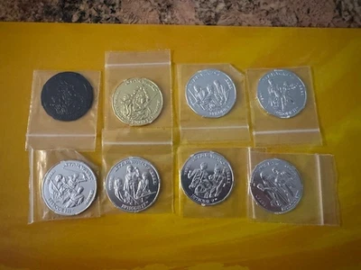 STAR WARS LOT OF 8 2007 SAGA LEGENDS COLLECTION COINS - Image 1 of 2