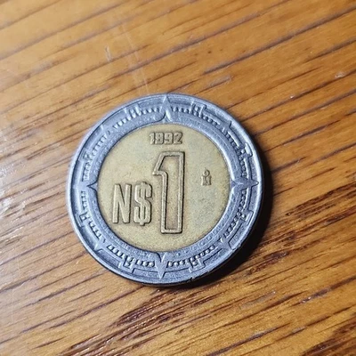 México 1997 1 Peso KM# 603 Bimetálico - ¡Bonita Moneda de Coleccionista Circ! Foto 1 de 2