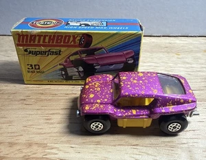 RARE Vintage Matchbox Lesney Superfast MB30 Yellow Interior Beach Buggy w/I Box - Picture 1 of 13