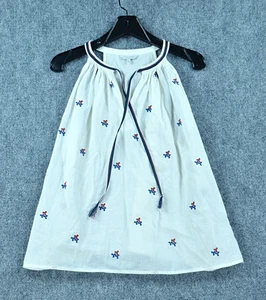 Camiseta sin mangas Lucky Brand para mujer talla L mezcla de lino americana - Imagen 1 de 6