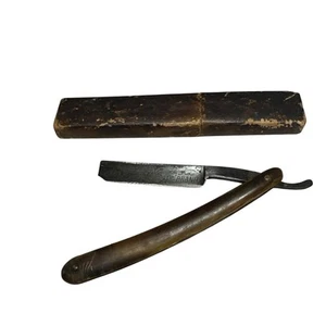 Vintage Straight Razor Eagle Brand - Engraved Bald Eagle - Shaver  - Picture 1 of 5