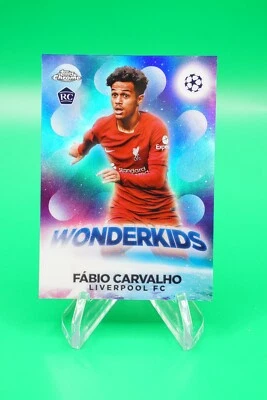 2022-23 Topps Chrome Wonderkids #W-8 Fábio Carvalho Rookie Liverpool FC CDW - Image 1 of 2