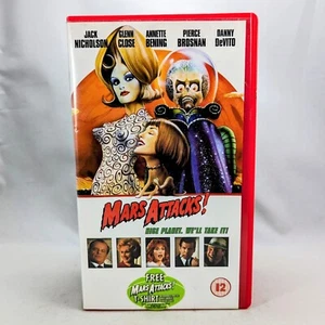 Mars Attacks! UK PAL VHS VIDEO 1997 New Sealed Tape Tim Burton Rare - Picture 1 of 9