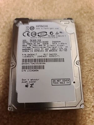 Hitachi HTS543232L9A300 320GB 2.5" SATA HDD 5400RPM *FULL OF RARE DOCUMENTARIES* - Image 1 of 2