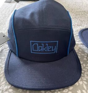 Oakley 5 Panel Pipe Hat L/XL Blue Adjustable New with Tags