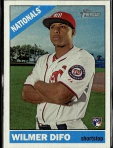 2015 Topps Heritage #682 Wilmer Difo Gum Stained Backs - Picture 1 of 2