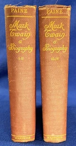 Vintage MARK TWAIN: A BIOGRAPHY, by Albert Bigelow Paine, 2 Vols. / Harper, 1912 - Imagen 1 de 18