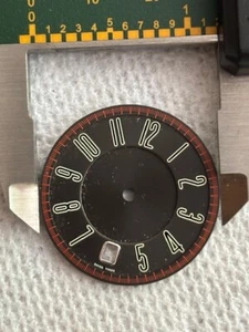 gerald genta dark brown and redish / light brown chapter minutes Dial 30mm - Picture 1 of 2
