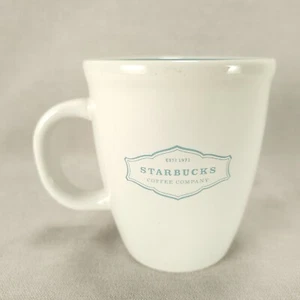 Starbucks Coffee Mug 2005 White  Green Inside  microwave &dishwasher safe - Picture 1 of 8