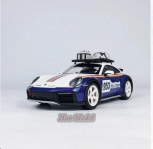 MINICHAMPS 1:18 Porsche 911 992 Dakar 2023 Aleación Modelo Coche Diecast Regalos Azul - Imagen 1 de 23