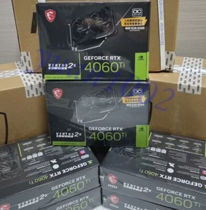 1PCS NEW MSI RTX 4060Ti VENTUS 2X BLACK 8G OC BGraphics card Fast delivery - Picture 1 of 5