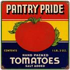 Vintage Retro Pantry Pride Tomatoes Label Metal Sign Unique Wall Decor Rpc093