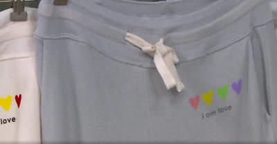 Peace Love World - Pride ComfyKnit Jogger Pants - Hamptons Grey - Image 1 of 4