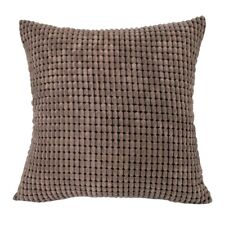 Soft Corduroy Grids Checks Throw Pillow Case Solid Color Plaids Cushion Cover