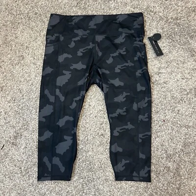 Pantalones YOGALICIOUS Lux Bolsillo Lateral Tiro Alto Pierna Recta Talla 3X Negro Camuflaje Nuevos con Etiquetas Foto 1 de 4