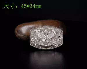 5 piezas 45*34mm SILLA DE CABALLO WESTERN PUNK BLING PLATEADA CINTURÓN ÁGUILA CONCHOS - Imagen 1 de 10