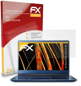 atFoliX 2x Film Protection d'écran pour Acer Swift 3 SF314-55 mat&antichoc - Photo 1/9