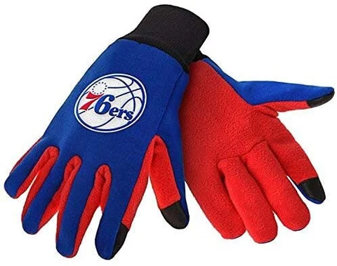 Philadelphia 76ers Texting Gloves NEW One Size Fits Most FOCO Cover