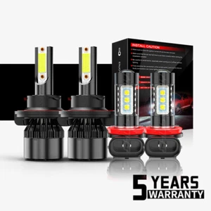 For Kia Soul 2014-2019 Combo 6000K LED Headlights High/Low + Fog Light Bulbs 4pc - Bild 1 von 20