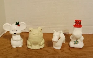 Set of 4 Vintage AVON Animal Cologne Perfume Bottles Decanters - Picture 1 of 5
