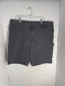Carhartt Size 42 Men's Relaxed Fit Cargo Carpenter Work Gray Shorts READ DESCRIP - Picture 1 of 8