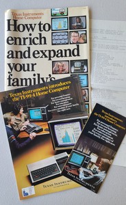 1979 Texas Instruments TI-99/4 Computer Pamphlet Advertising Brochures