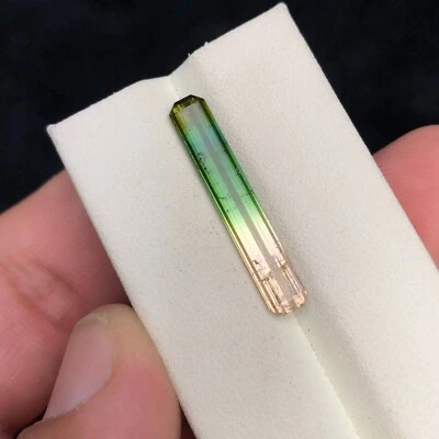 Natural Tricolor Tourmaline Loose Gemstone Baguette cut From Afghanistan-5.02 ct - Image 1 of 4